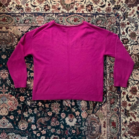 Sundance Amina 100% Cashmere Sweater in Orchid Women's Size Medium - Picture 3 of 7